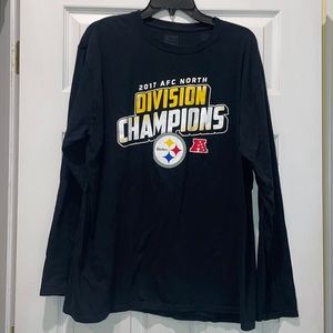Pittsburg Steelers 2017 AFC North Division Champions Shirt, XL